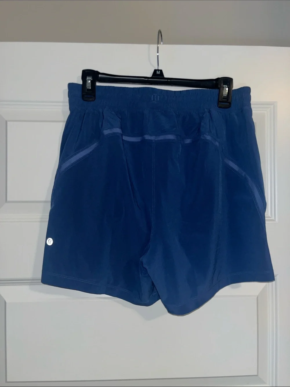 Lululemon mens 5” Unlined linerless Pace breaker Blue Shorts pockets athletic - Picture 3 of 5